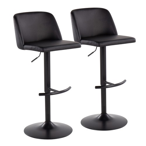 Toriano Adjustable Barstool - Set Of 2